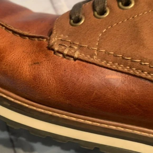 Aldo Brown Leather Boots with Moccasin Toe - Picture 10 of 12